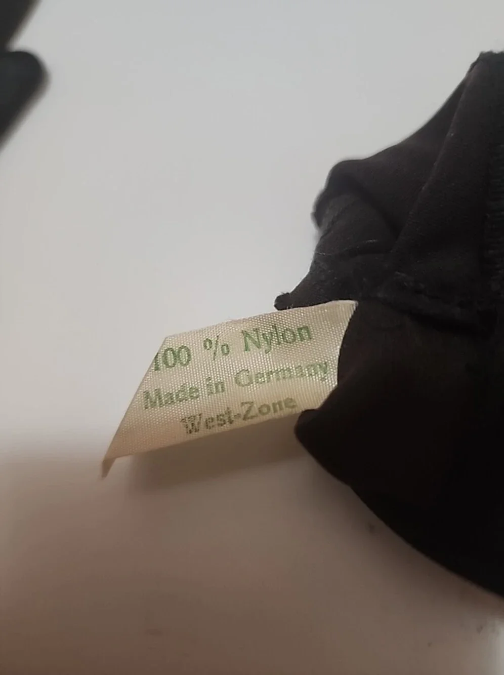 Vintage 1960s Black Satin Gloves Size 6 1/2 NWOT Wrist Length Meyers Make